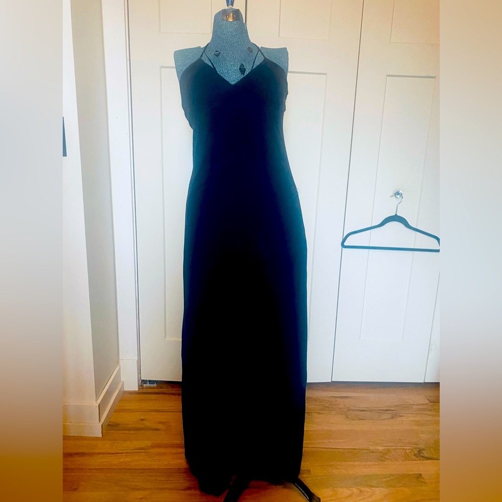 Gap size M maxi black dress.